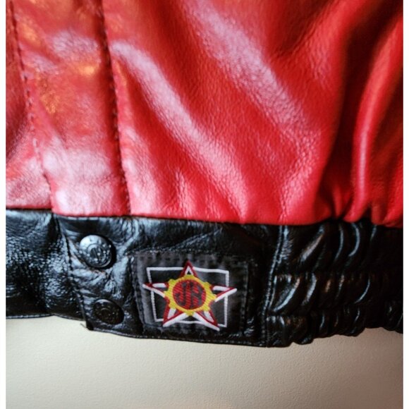 Dale Earnhardt Jr Nascar Budweiser Leather Jacket Size Medium - Picture 6 of 11